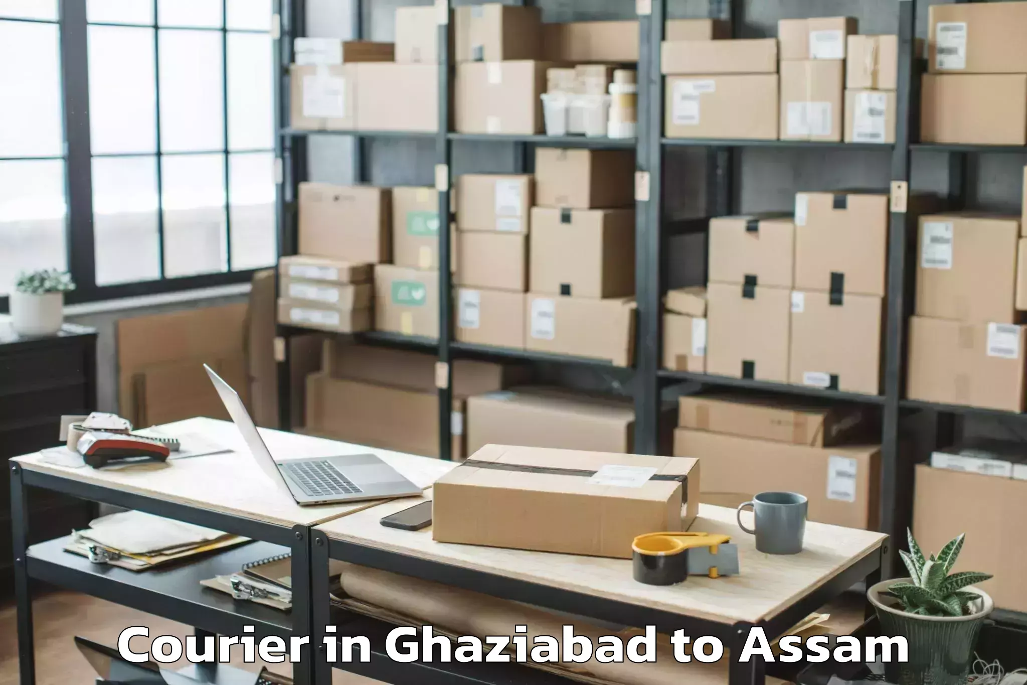 Book Your Ghaziabad to Pathorighat Pt Courier Today